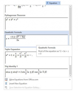 Equation in office Word-HadafeAmoozesh